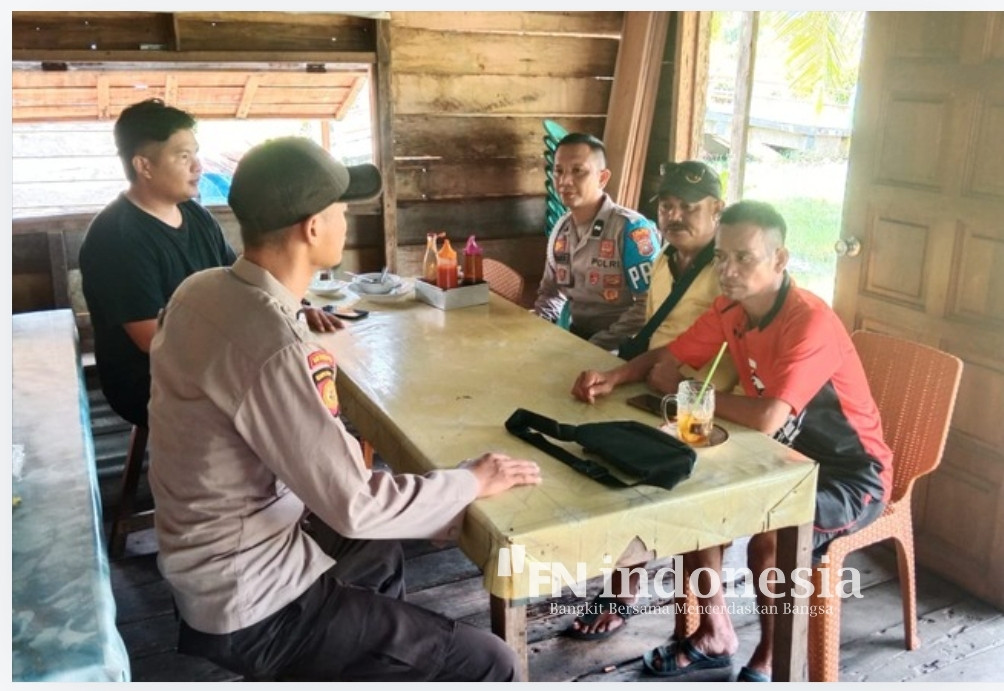 Ajak Warga Jaga Kamtibmas Jelang Pilkada 2024, Polsek Teluk Belengkong Edukasi Pilkada Damai dan Kondusif