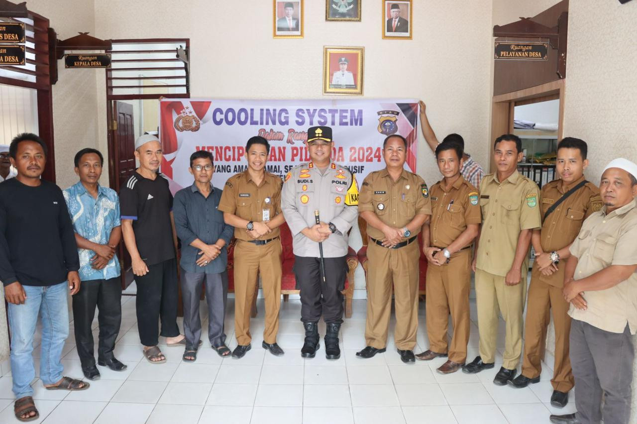 Polres Rohul Ajak Seluruh Perangkat Desa Sosialisasikan Pemilu Damai