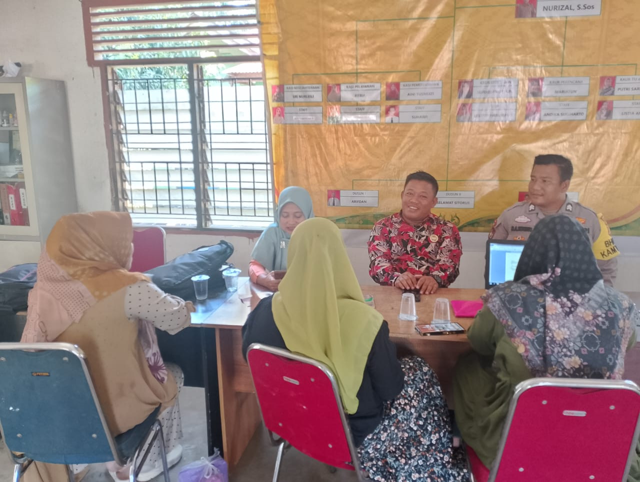 Wujudkan Pilkada Damai, Polsek Pujud Sosialisasi Cooling Syatem di Kantor Desa