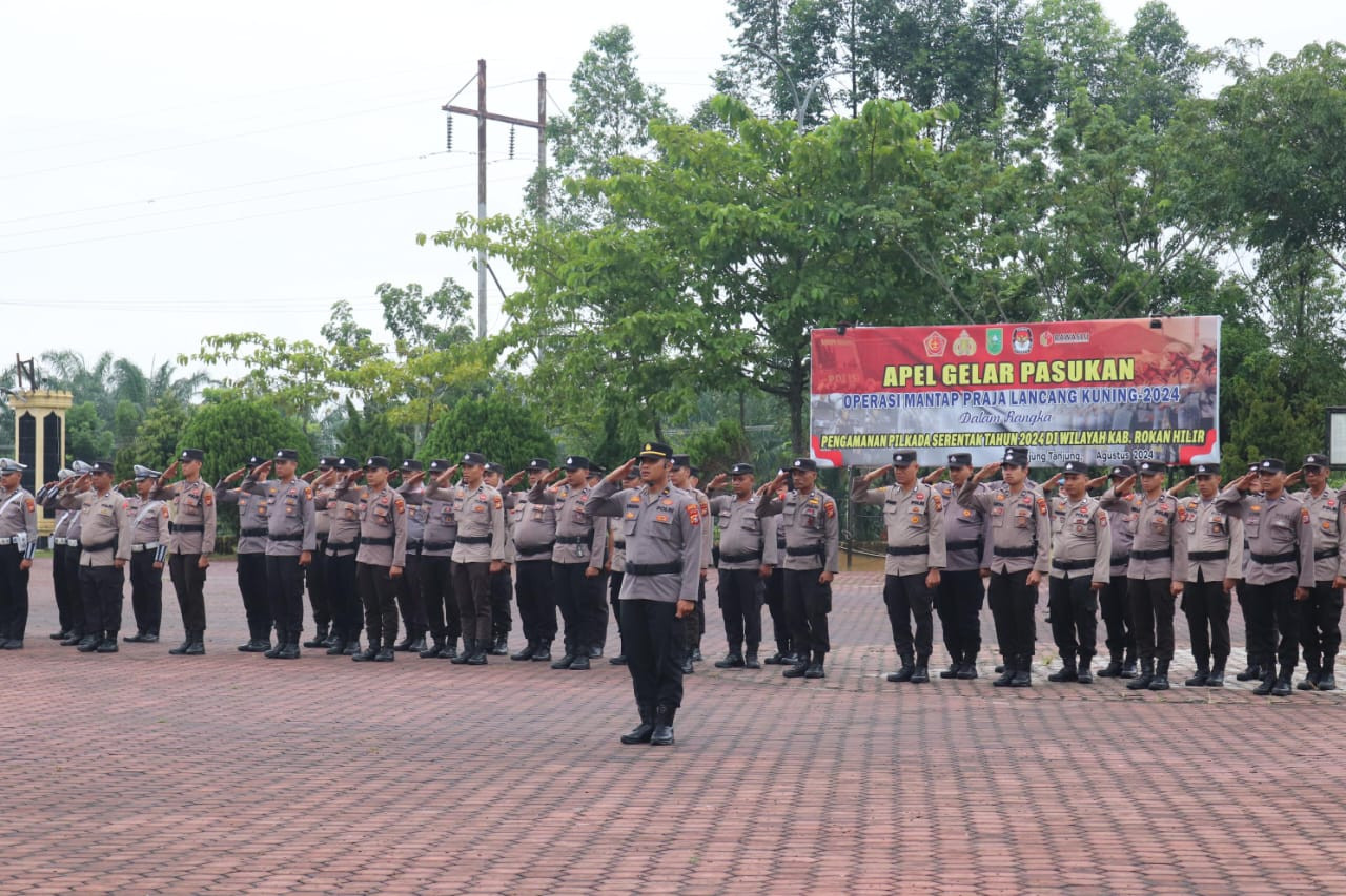 Momen Peringatan Hari Kesaktian Pancasila, Polres Rohil Tekankan Netralitas Pilkada Damai