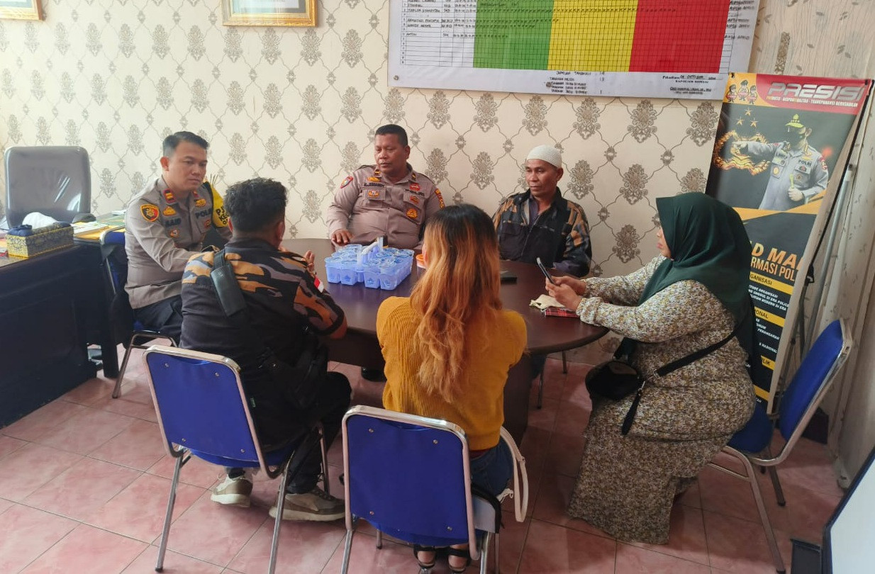 Jaga Kamtibmas Jelang Pilkada, Polsek Rumbai Terima Kunjungan Ormas Pekat, Ini Pesan Kapolsek