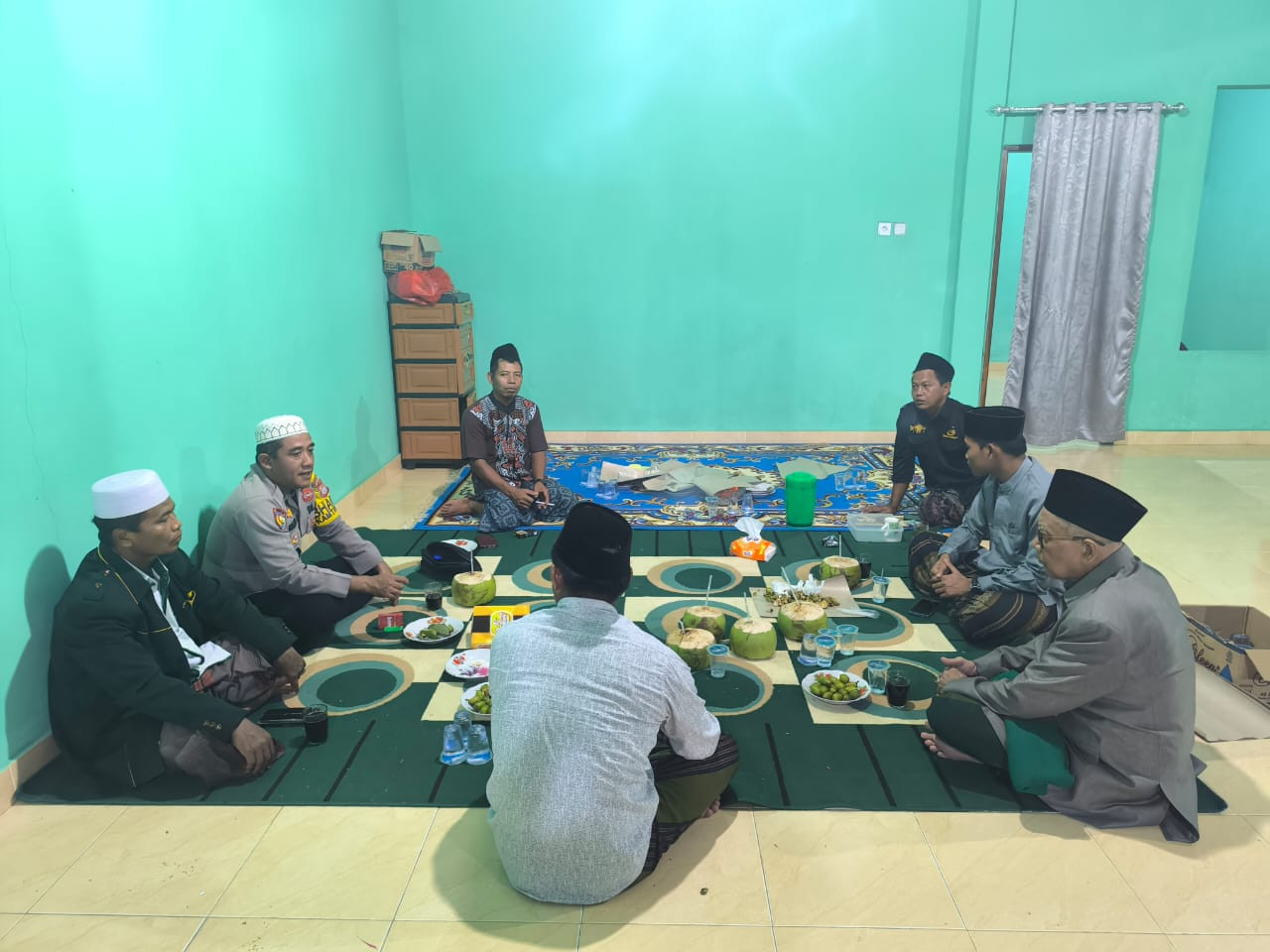 Bhabinkamtibmas Polsek Rambah Masifkan Cooling System Jelang Pilkada Serentak