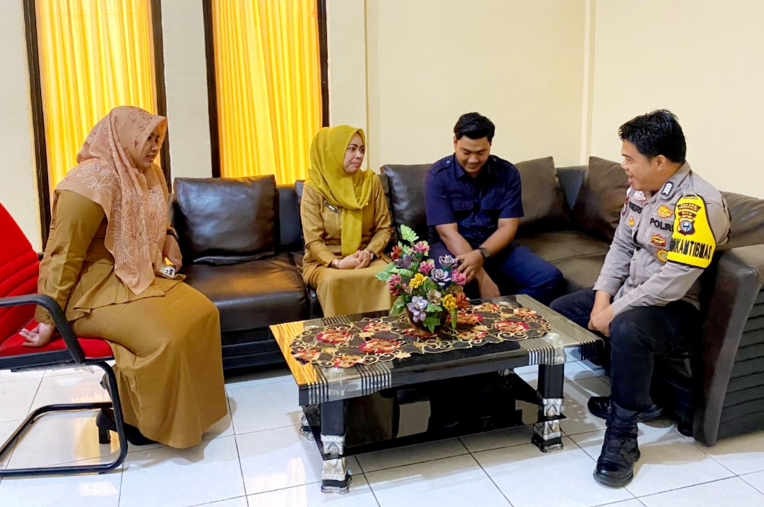 Polsek Bengkalis Ajak Staff Kelurahan Tingkatkan Sinergitas Sambut Pesta Demokrasi