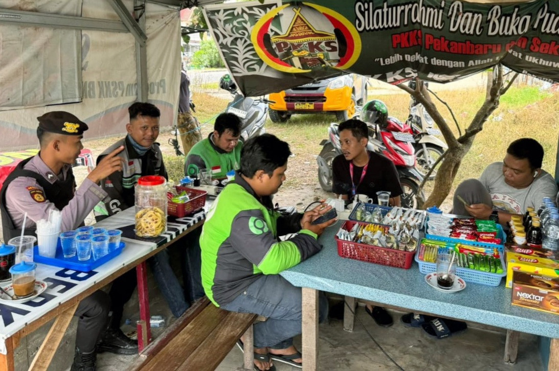 Sat Samapta Polresta Pekanbaru Imbau Warga Untuk Tingkatkan Partisipasi Aktif di Pemilu 2024