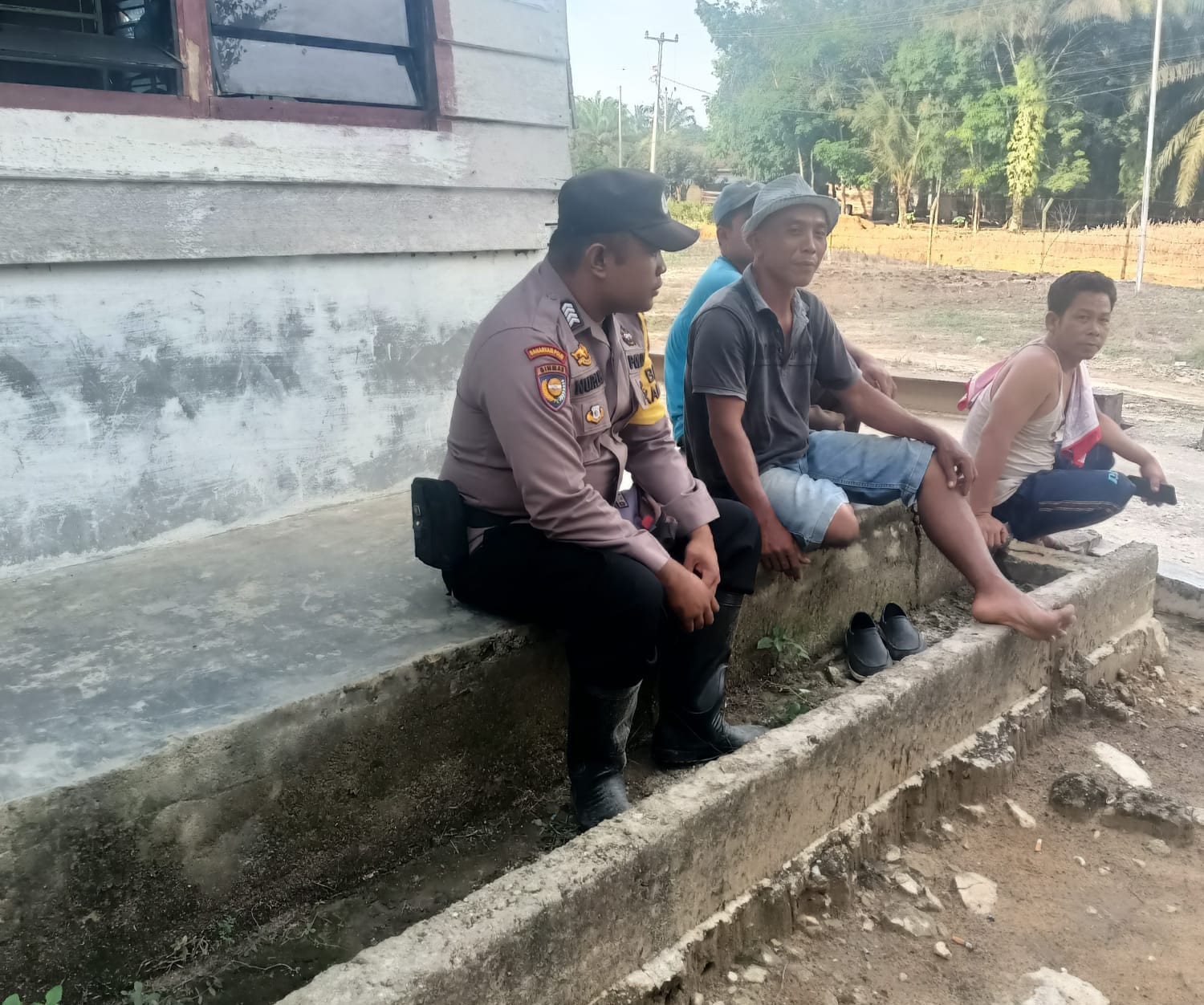 Warga Sei Meranti Dukung Polsek Pujud Gelar Cooling System