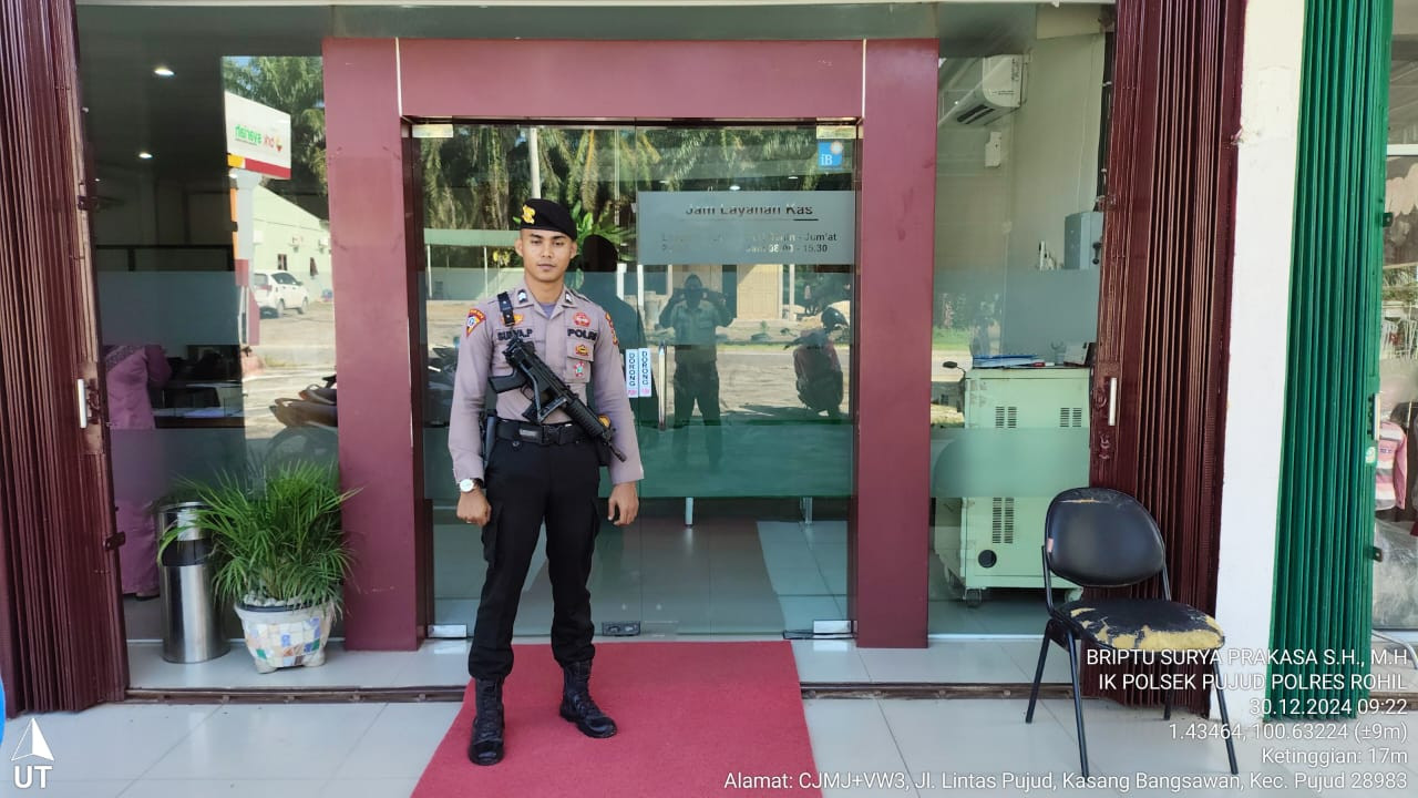 Polsek Pujud Gelar Pengamanan Objek Vital