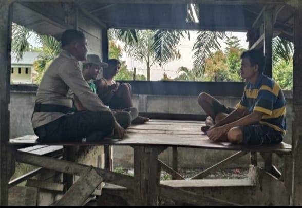 Pelihara Kamtibmas, Polsek Pujud Sambangi Warga Sei Meranti