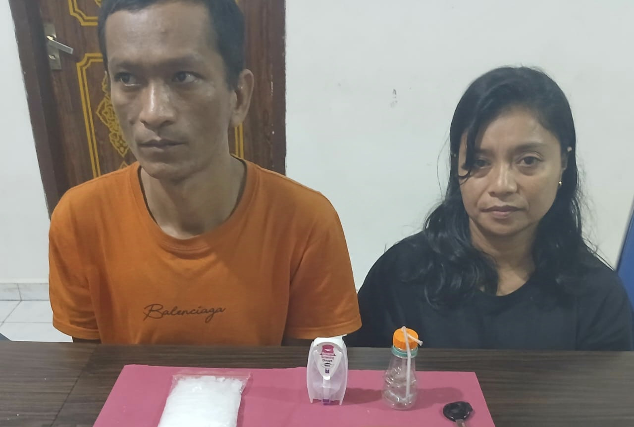 Sepasang Pengedar Sabu di Rumbai Pesisir Ditangkap Polisi