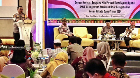 Wakapolresta Pekanbaru Cooling System Ajak Guru Agama Wujudkan Pilkada Damai