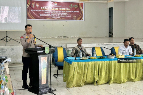 Jelang Pilkada, Kapolsek Rangsang Gelar Cooling System Bersama Panwaslu dan PPK
