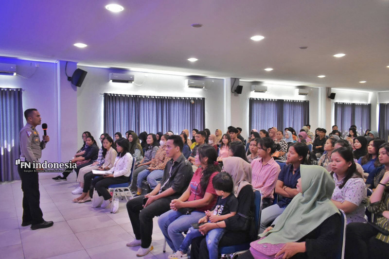 Cooling System, Satlantas Polresta Pekanbaru Ajak Mahasiswa Sukseskan Pilkada 2024