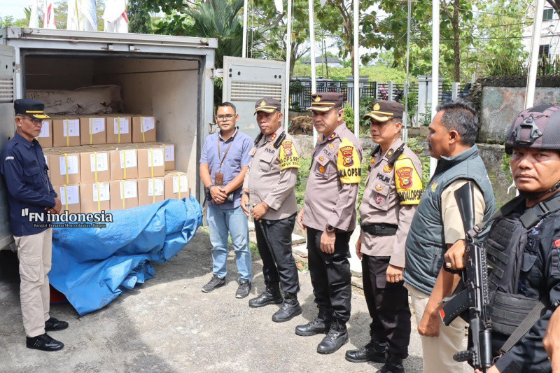 Satgas Mantap Praja LK-2024, Kawal Logistik Surat Suara Pilkada sampai di Kep Meranti