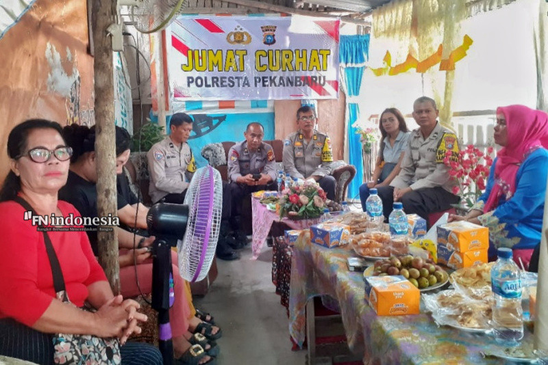 Jumat Curhat Polresta Pekanbaru, Seruhkan Pesan Kamtibmas Tampung Aspirasi Masyarakat 