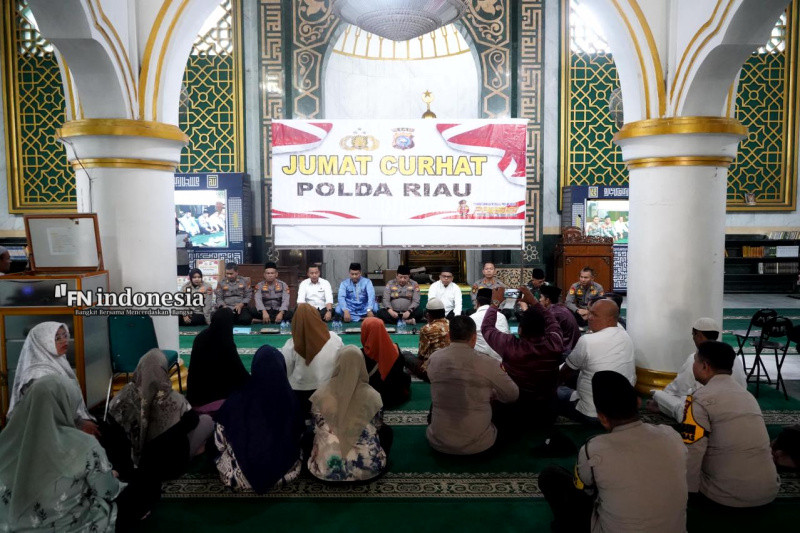 Pererat Silaturahmi, Polda Riau Gelar Jumat Curhat Bersama Warga Kecamatan Senapelan