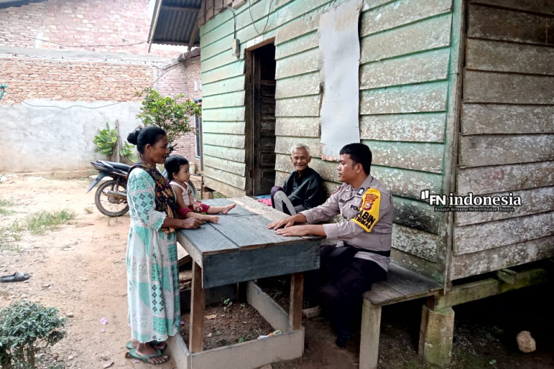 Jaga Kamtibmas, Polsek Batu Hampar Giat Door to Door System Bersama Masyarakat