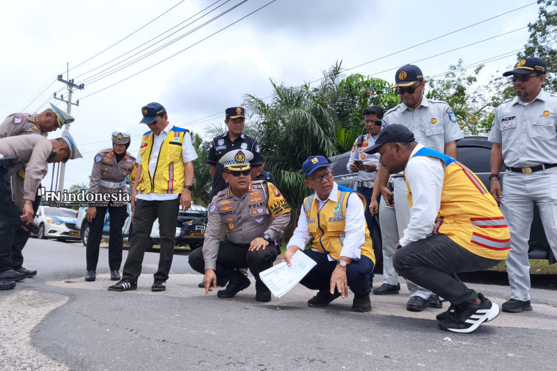 Dirlantas Polda Riau Cek Jalan Lintas Timur Jelang Operasi Ketupat 2025