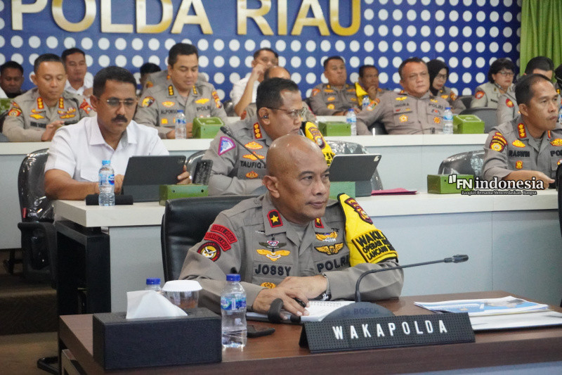 Wakapolda Riau Pimpin Rapat Analisis dan Evaluasi Ketahanan Pangan di Polda Riau
