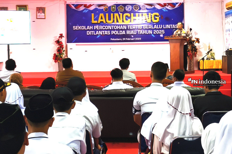 Dirlantas Polda Riau Resmi Luncurkan Sekolah Percontohan Tertib Berlalu Lintas Tahun 2025