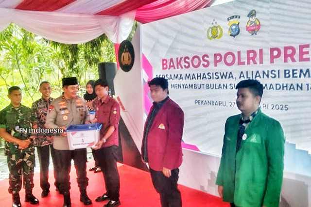 Kapolda Riau Gelar Baksos Presisi, 2.250 Paket Sembako Disalurkan ke Masyarakat Riau
