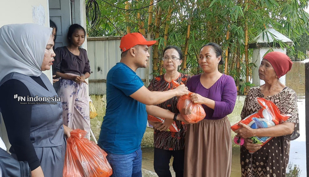 Pemuda Milenial Pekanbaru Salurkan Bantuan Untuk Korban Banjir di Rumbai