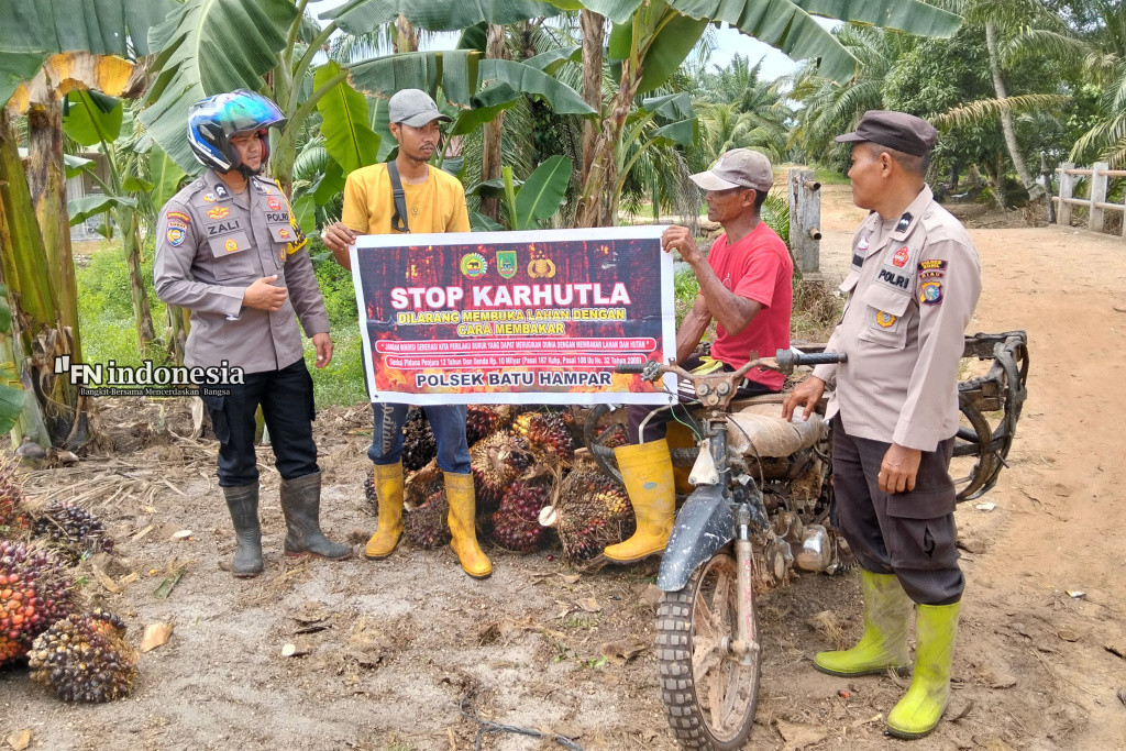 Cegah Karhutla di Bantaian Baru, Polsek Batu Hampar Dorong Kolaborasi Warga dan Polisi