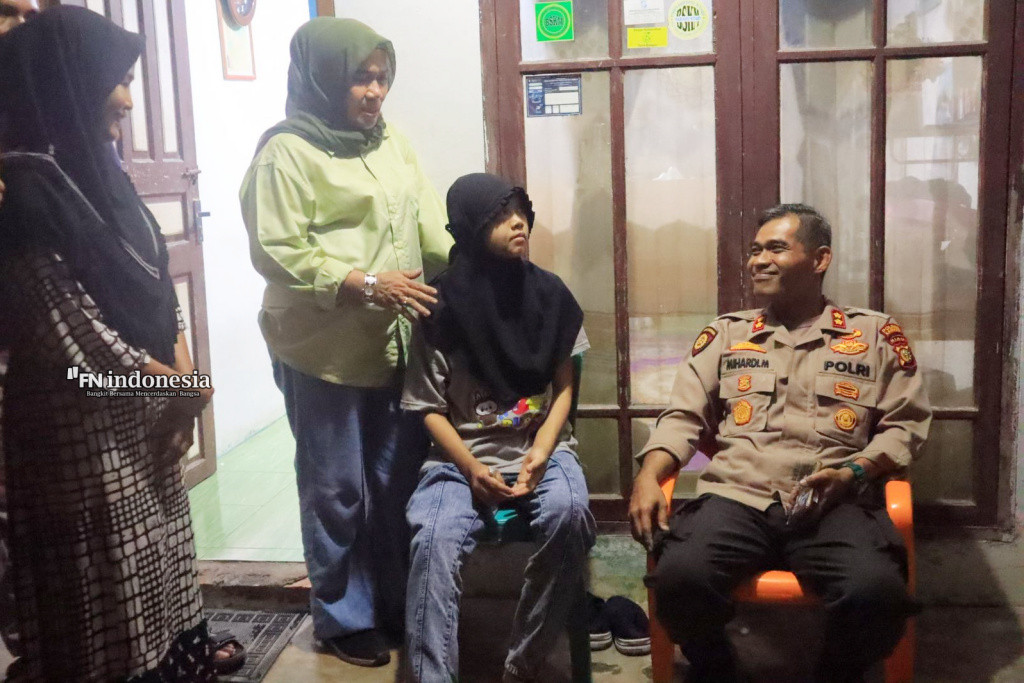 Wujud Kepedulian, Kapolres Kampar Angkat Korban KDRT Valery Wahid Sebagai Anak Asuh