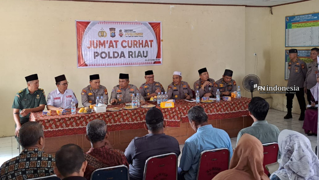 Jumat Curhat Gabungan di Lembah Sari, Polda Riau Dengarkan Aspirasi Warga Secara Langsung