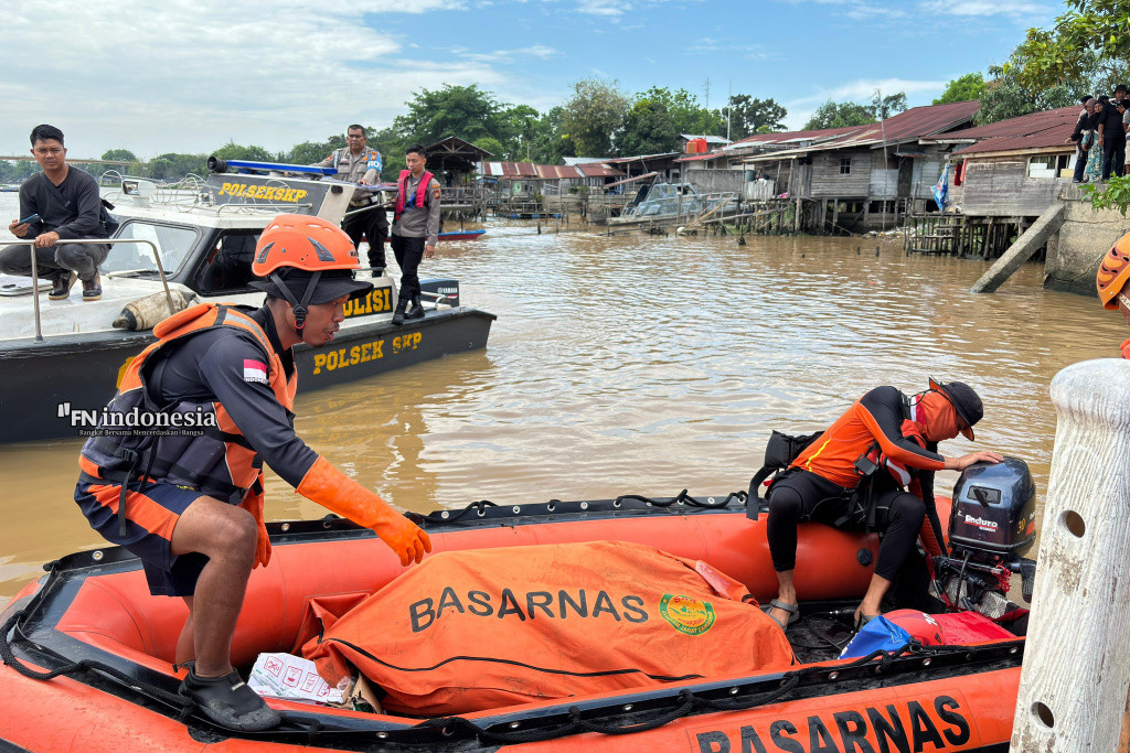 Korban Tenggelam di Sungai Siak Ditemukan 6,8 KM dari Titik Kejadian, Kondisi Meninggal Dunia
