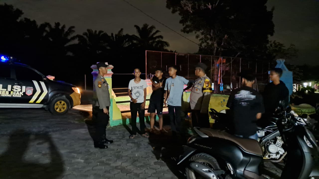 Polsek Kerinci Kanan Intensifkan Patroli KRYD untuk Antisipasi C3 dan Gangguan Kamtibmas