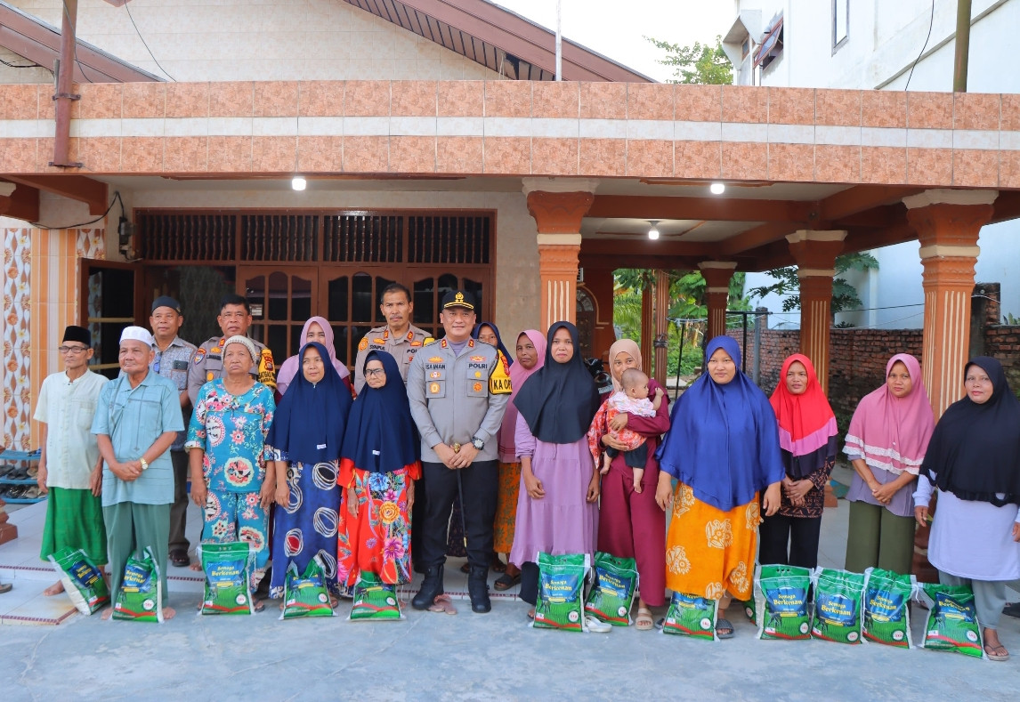 Kapolres Rohil Cooling System Silahturahmi Bersama Tokoh Masyarakat Desa Ujungtanjung