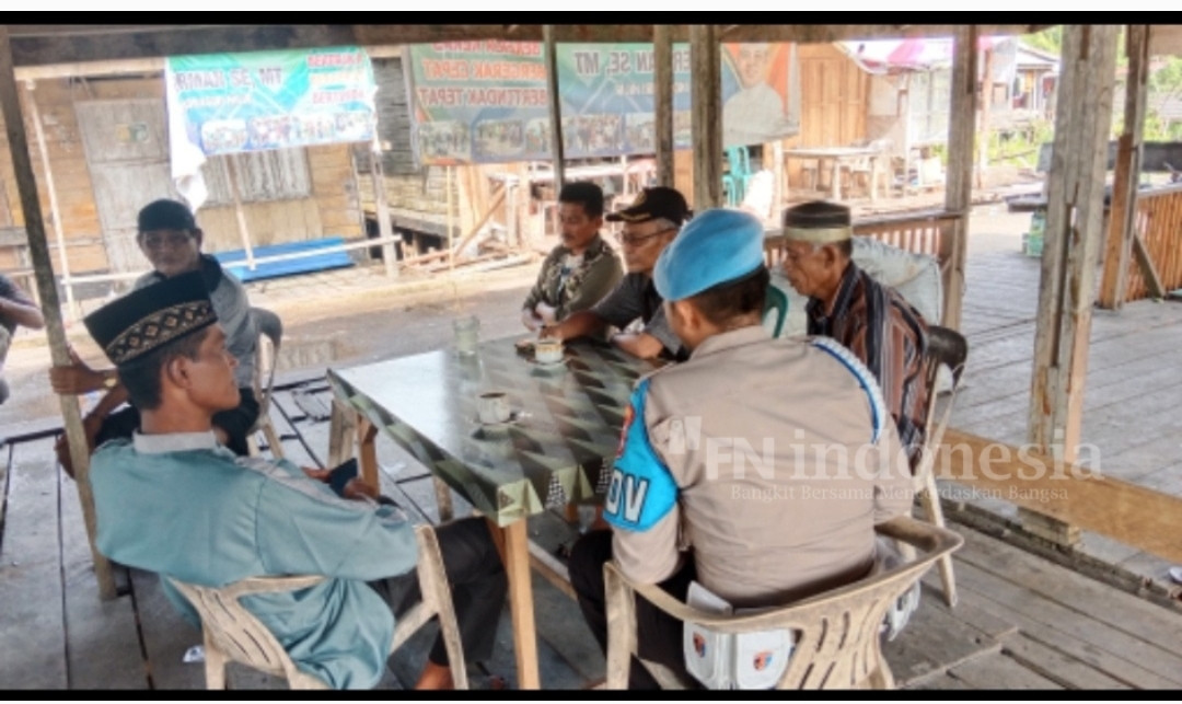 Kapolsek Teluk Belengkong Gelar Cooling System Tatap Muka dengan Masyarakat dalam Ops Mantap Praja Lancang Kuning 2024