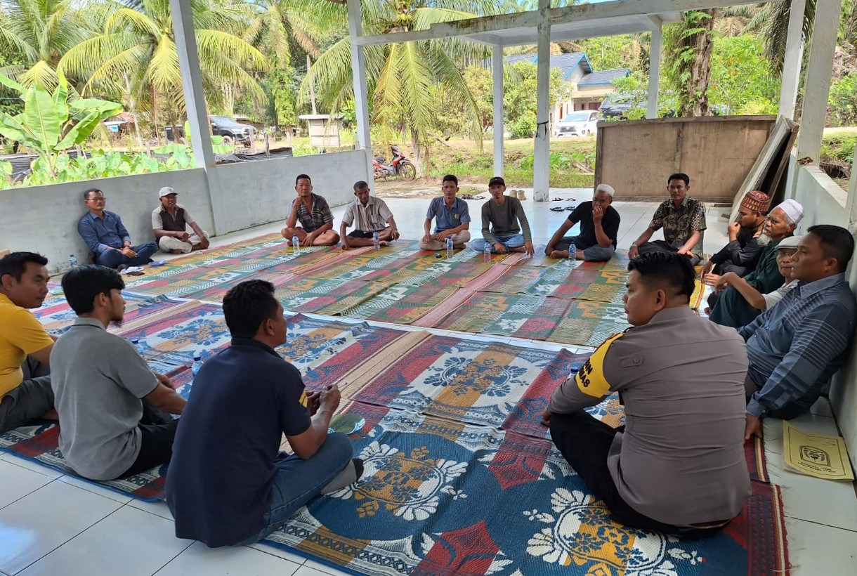 Cooling System di Tanjung Medan, Ini Arahan Personil Polsek Pujud