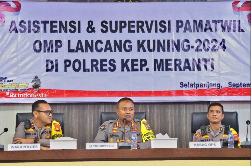 Tekankan Netralitas, Pamatwil Polres Meranti Melaksanakan Asistensi OMP LK 2024