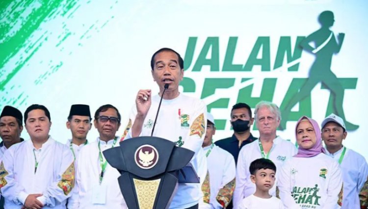 Porseni dan jalan sehat NU dihadiri Presiden RI Bersama Ibu Negara Di Kota Solo