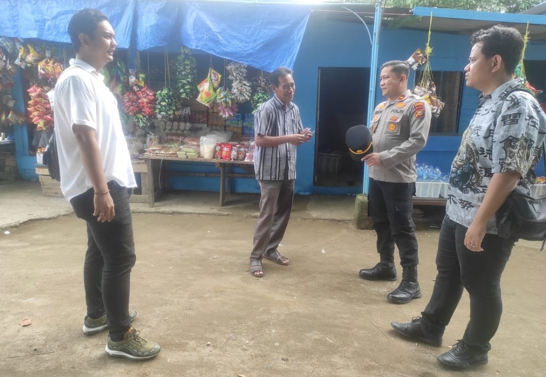 Sosialisasi Pemilu Damai: Kapolsek KSKP Tembilahan Himbau Masyarakat Wujudkan Pilkada Aman
